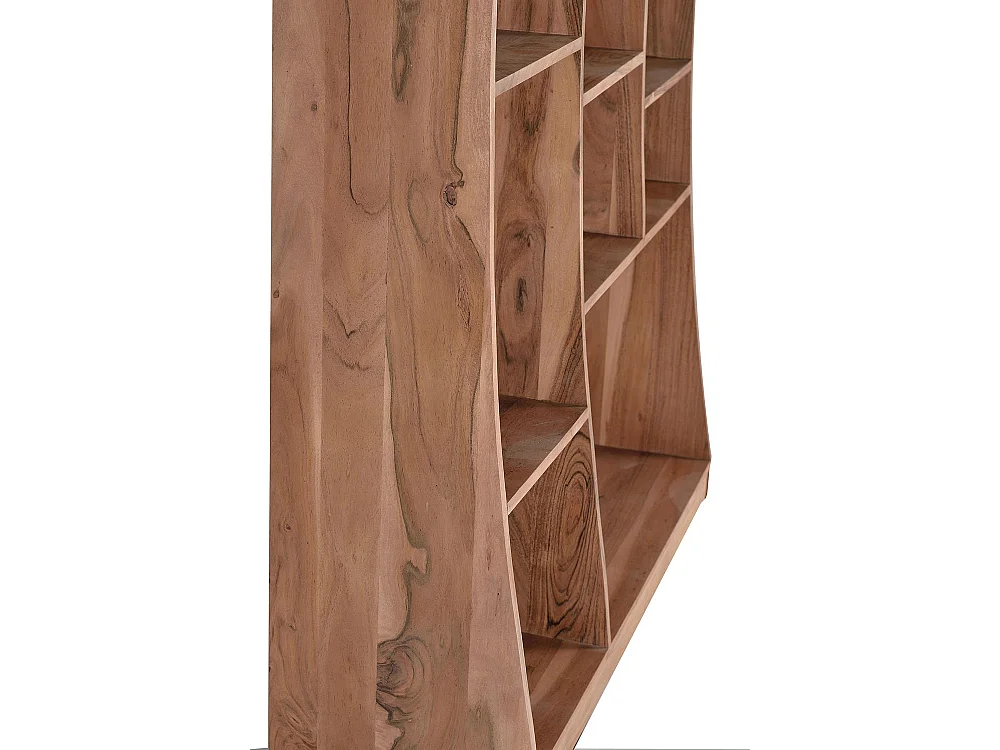 Bibliothèque en manguier marron 2 mètres