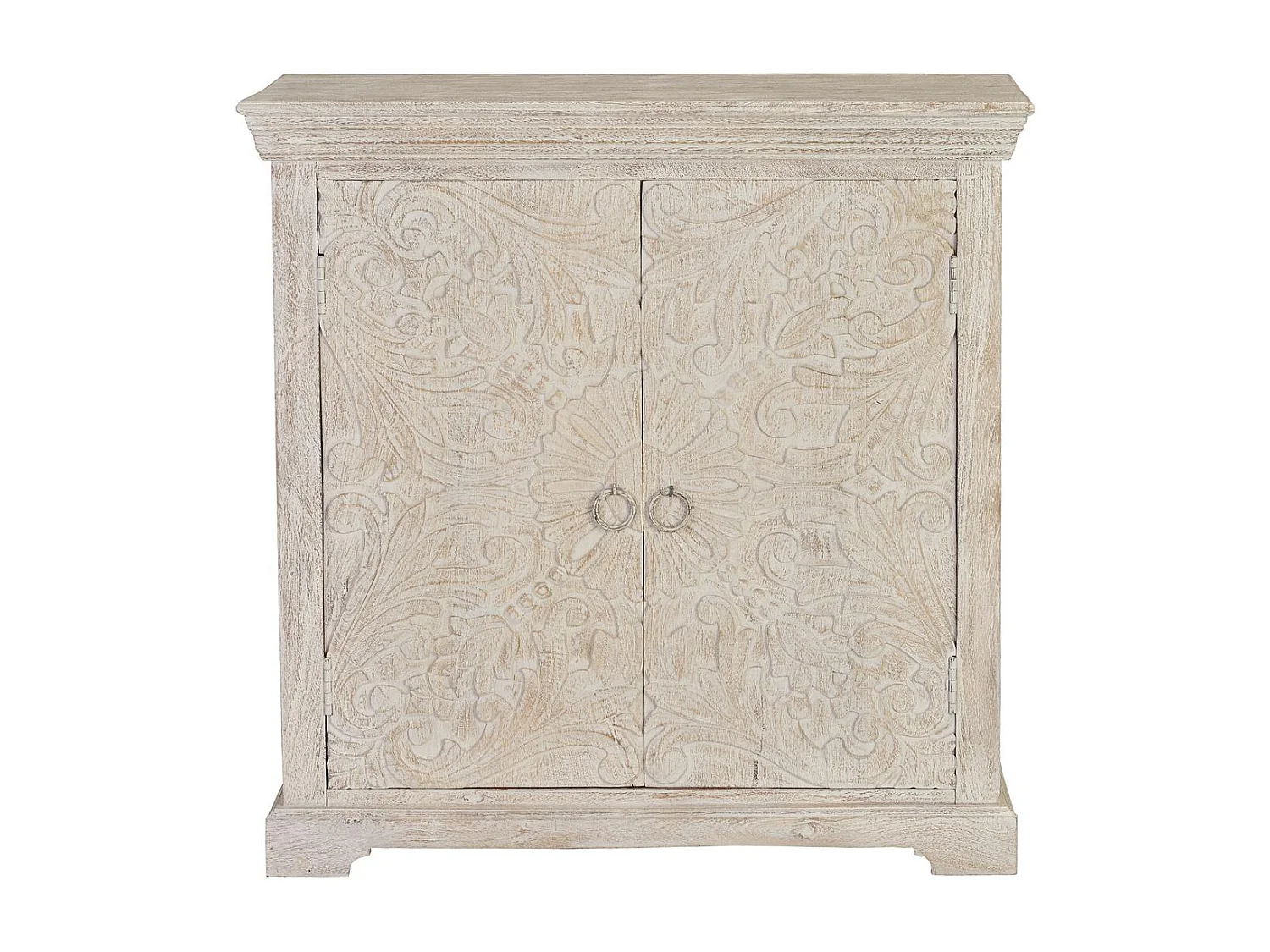 Commode en manguier blanc vieilli