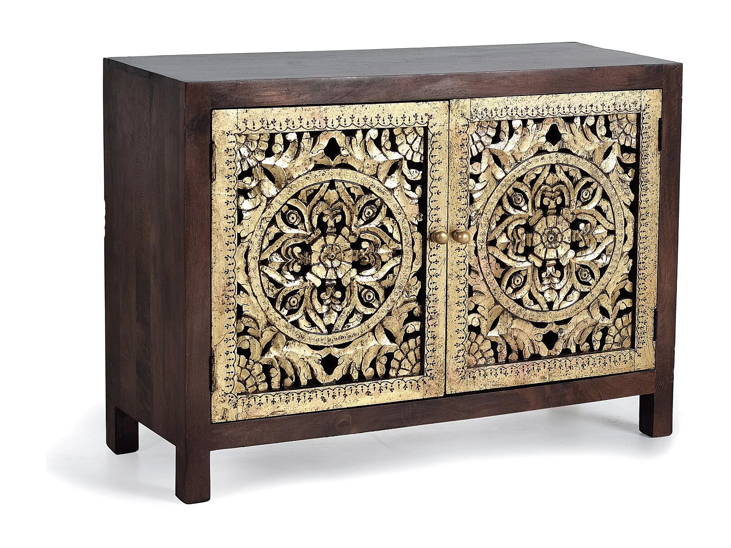 Buffet 2 portes en bois de manguier