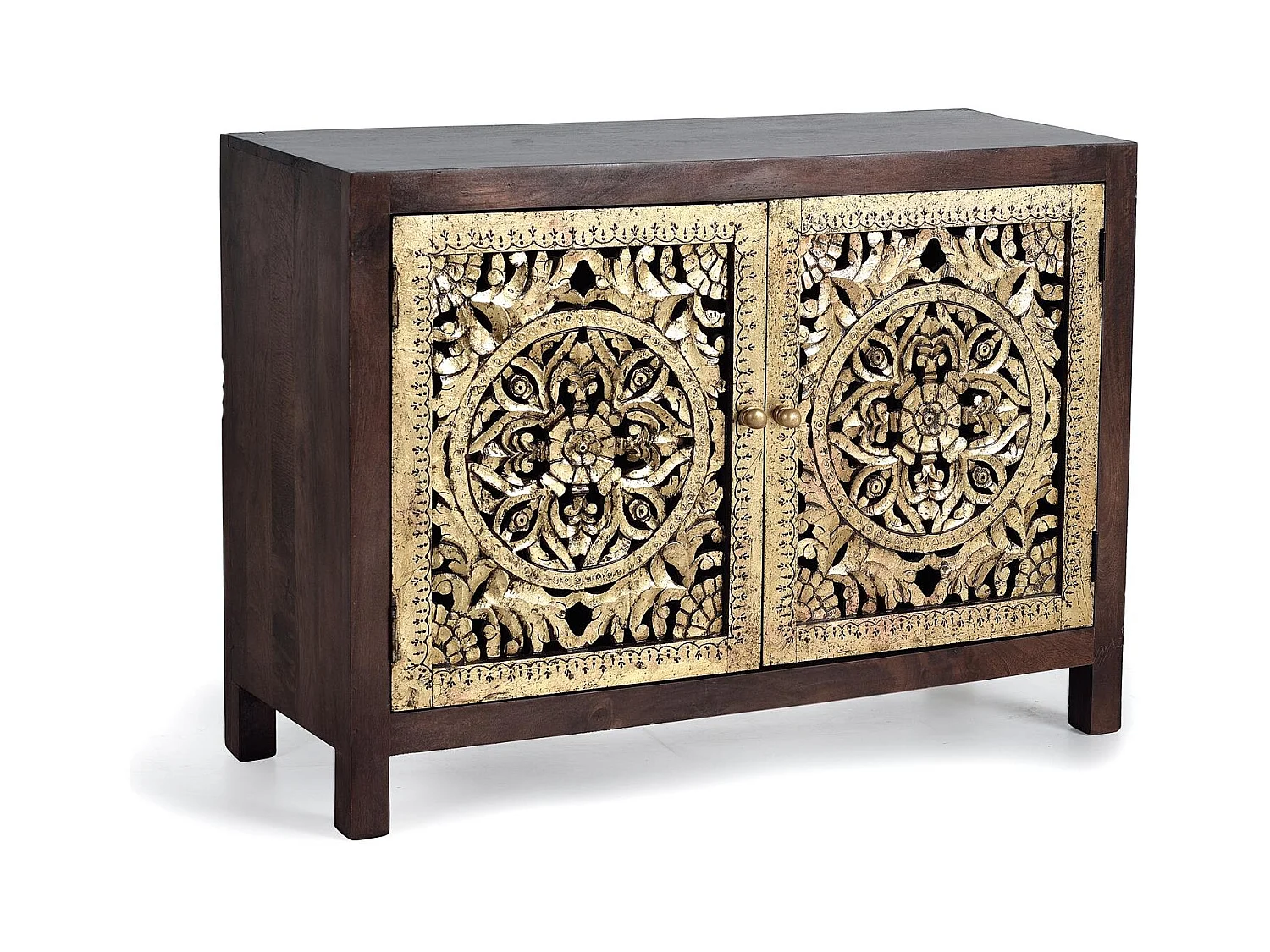 Buffet 2 portes en bois de manguier