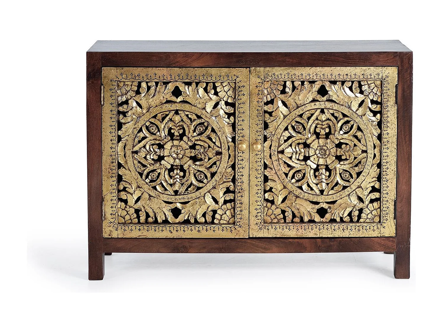 Buffet 2 portes en bois de manguier