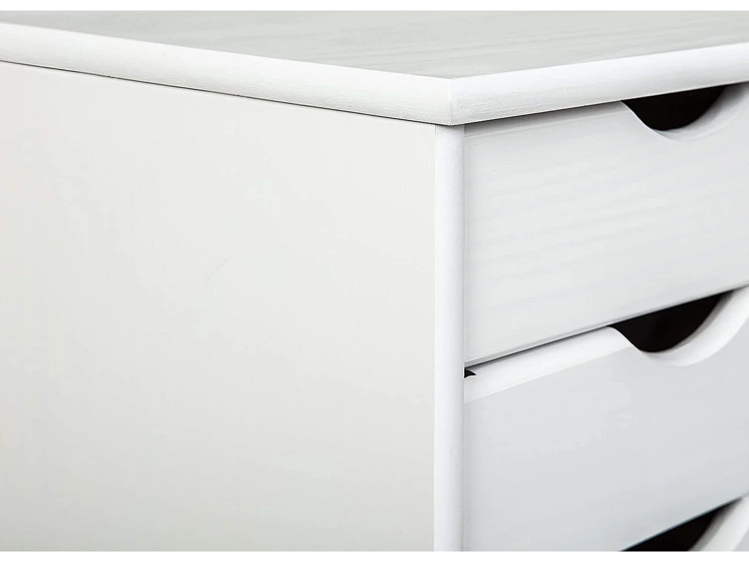 Caisson de Bureau 6 Tiroirs "School" 65cm Blanc
