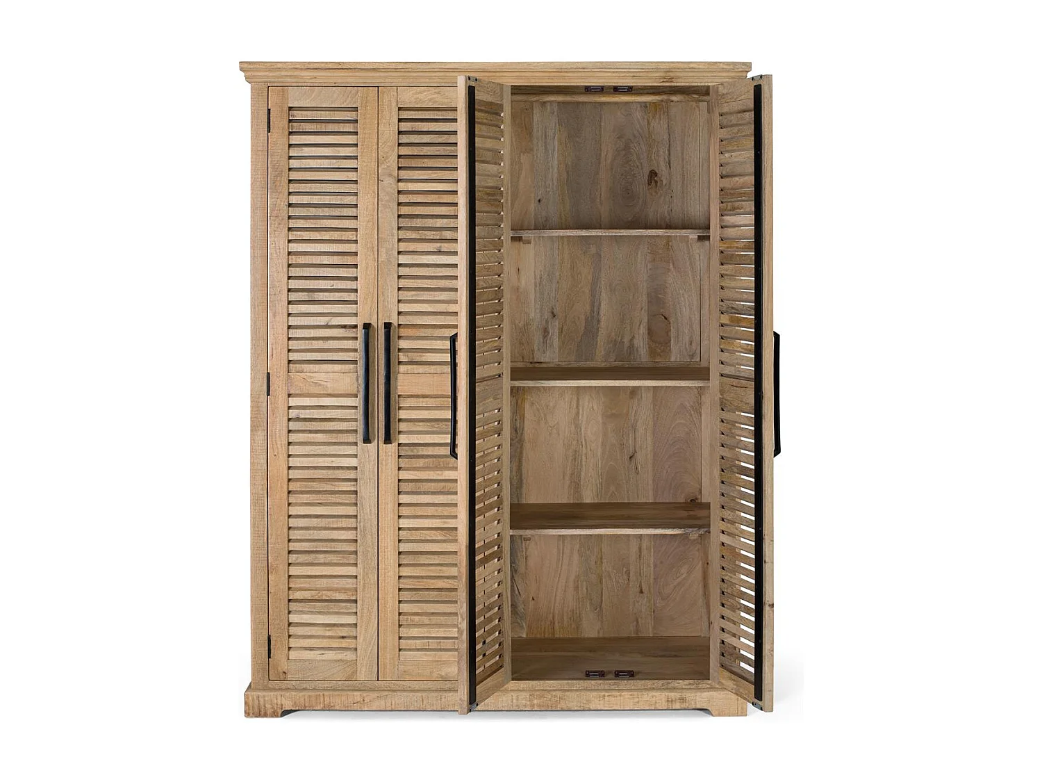 Armadio in legno di mango naturale