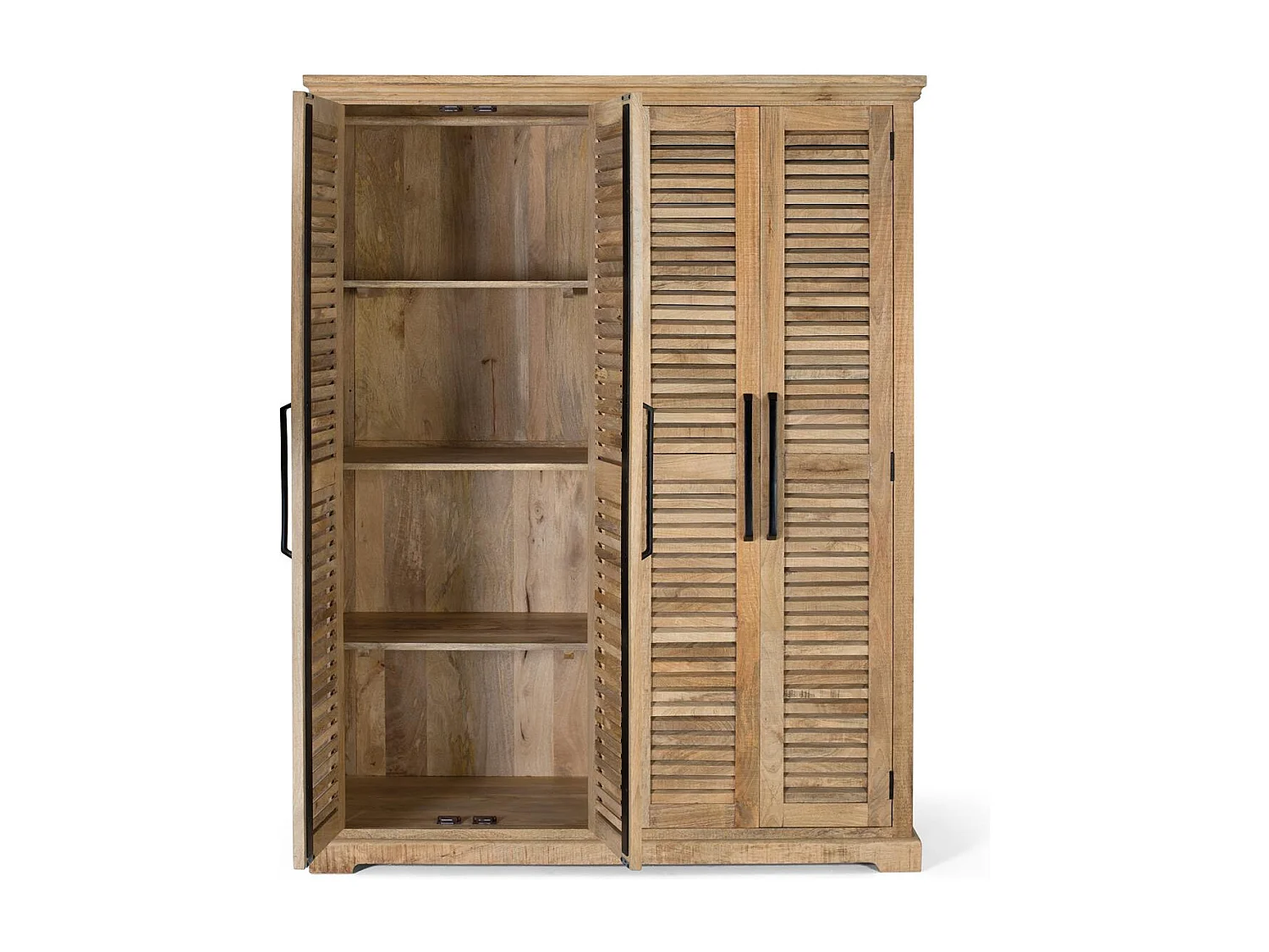 Armadio in legno di mango naturale