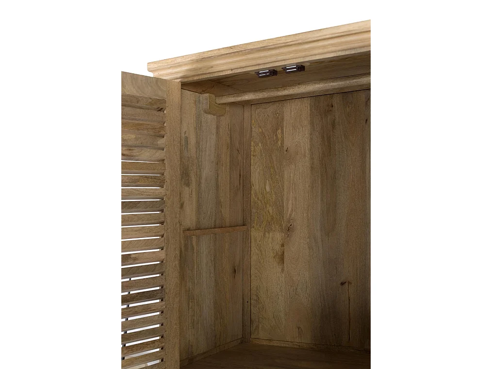 Armadio in legno di mango naturale