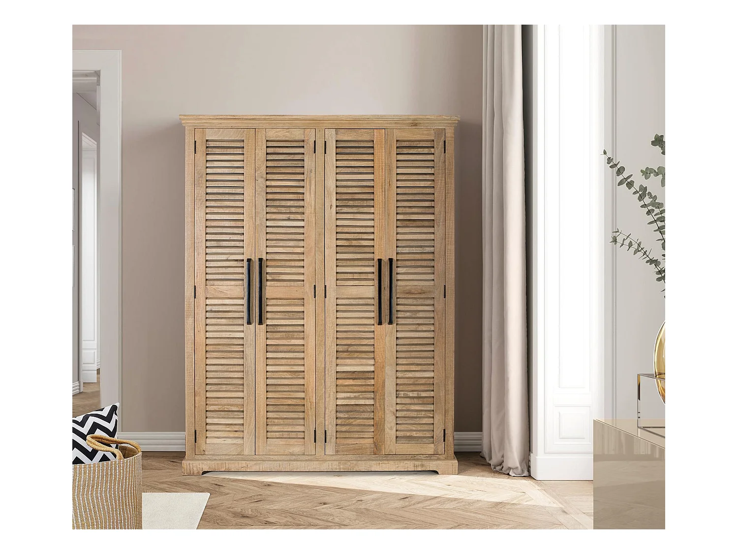Armoire bois manguier naturelle