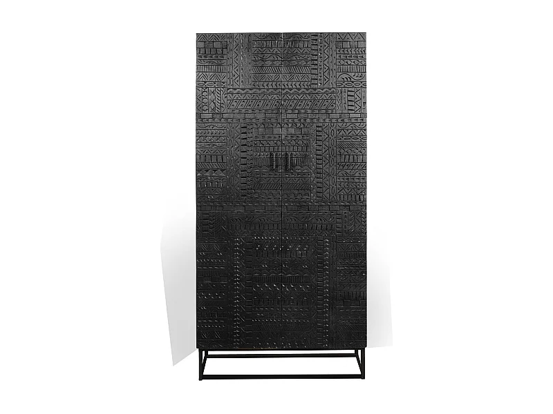 Armoire en bois de manguier et pieds en métal