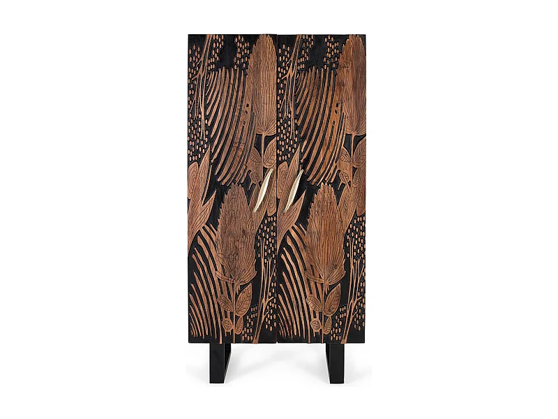 Mobile in legno di acacia e metallo