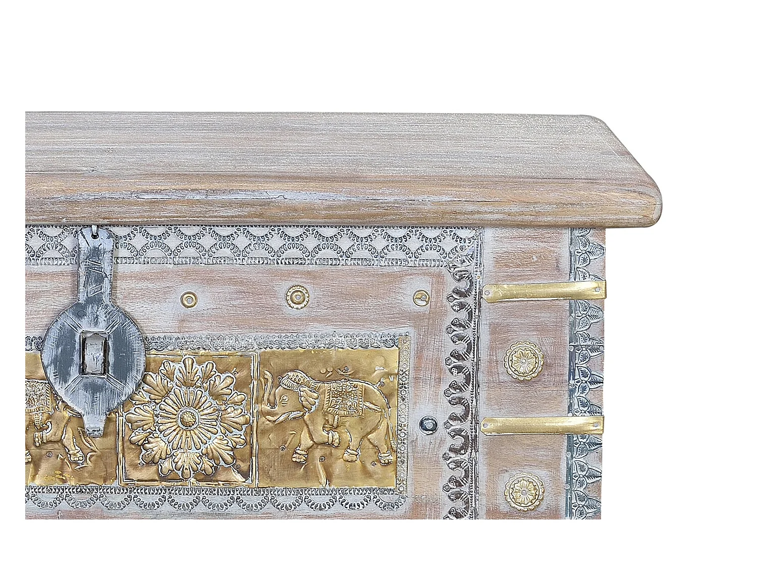 Tronco in legno di mango bianco invecchiato Blanco .45x40x80 Giner y Colomer