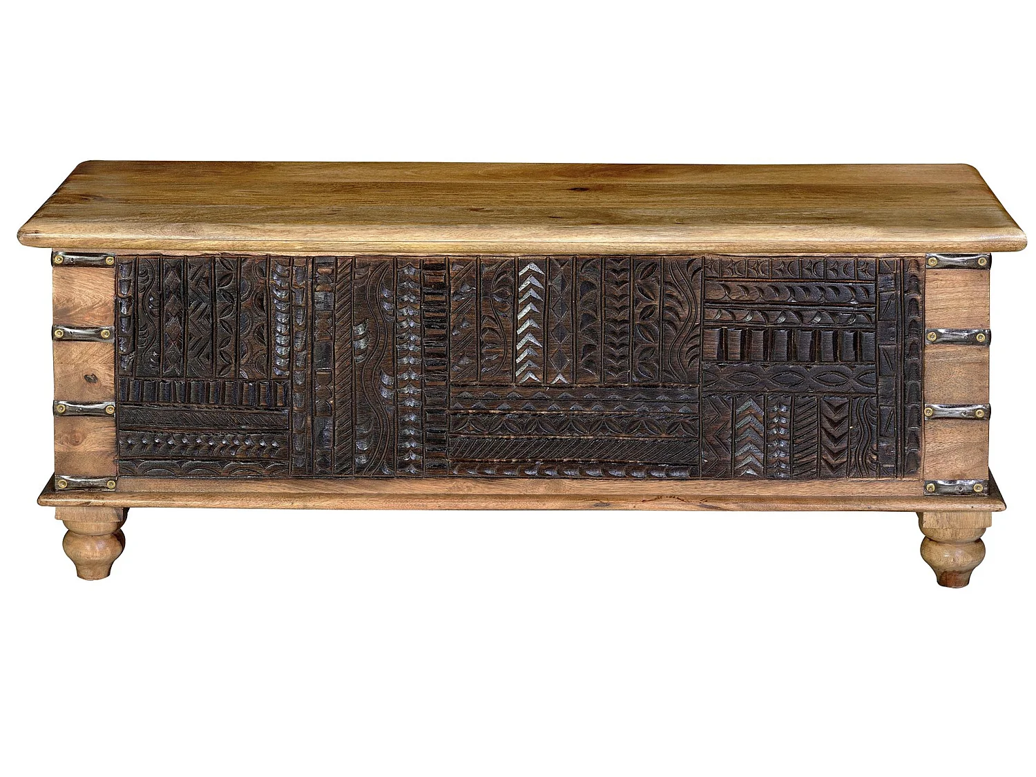 Mangoholzstamm 116 cm im ethnischen Kolonialstil - 45x116x40