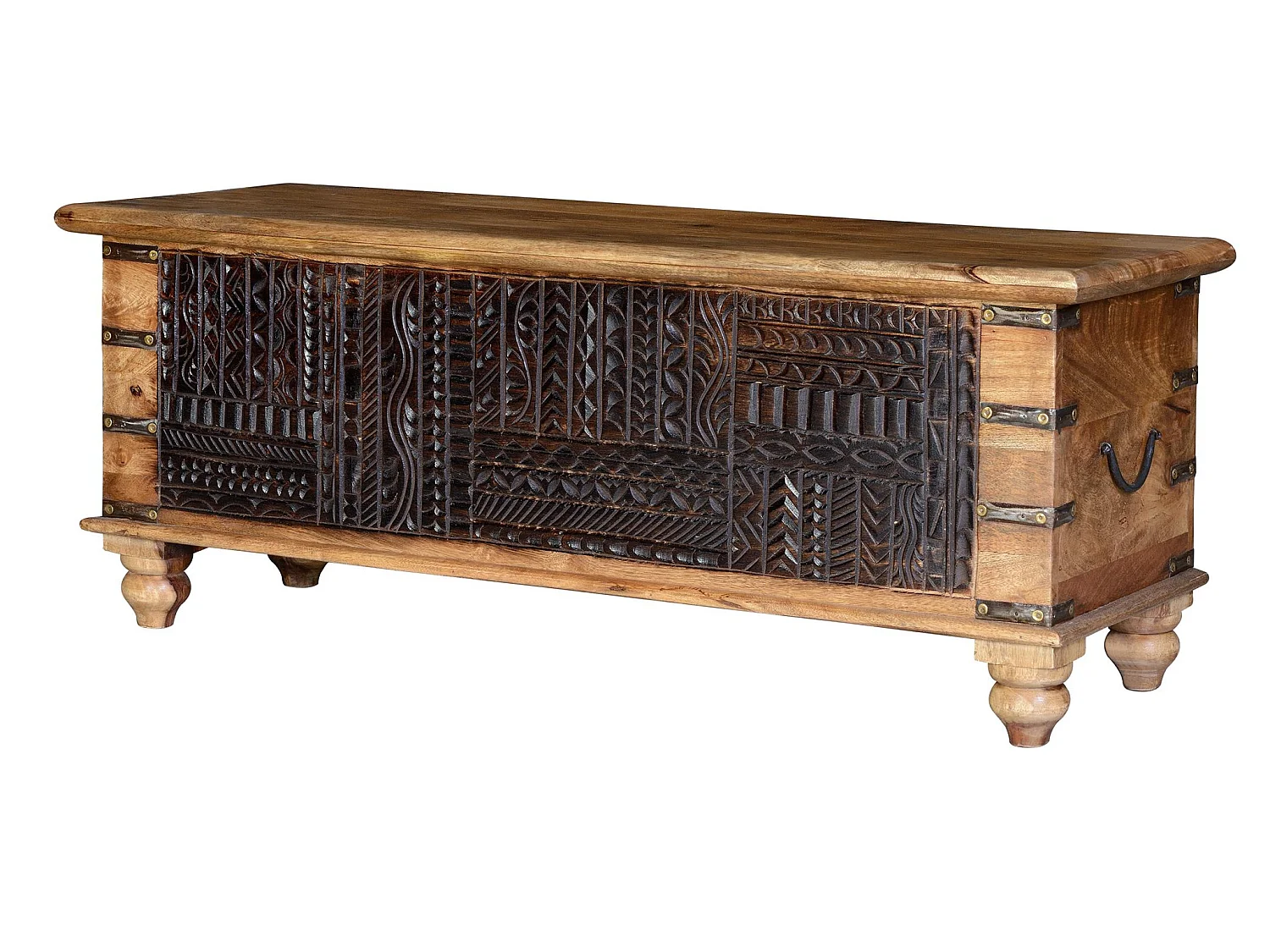 Mangoholzstamm 116 cm im ethnischen Kolonialstil - 45x116x40