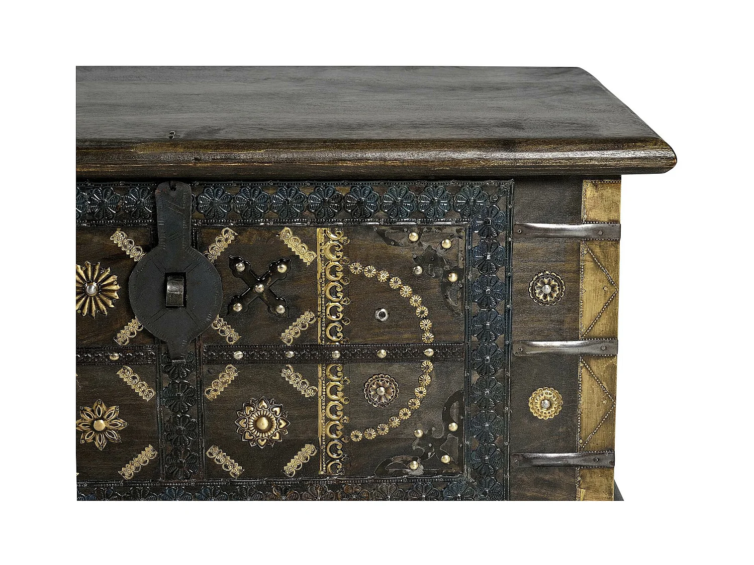 Ciemnobrązowy pień z drewna mango