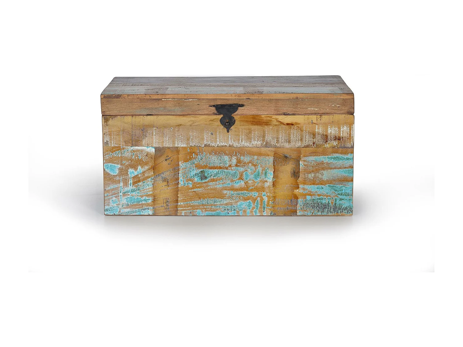 Truhe aus recyceltem Holz