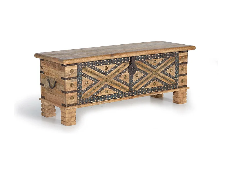 Truhe aus Mangoholz und Details