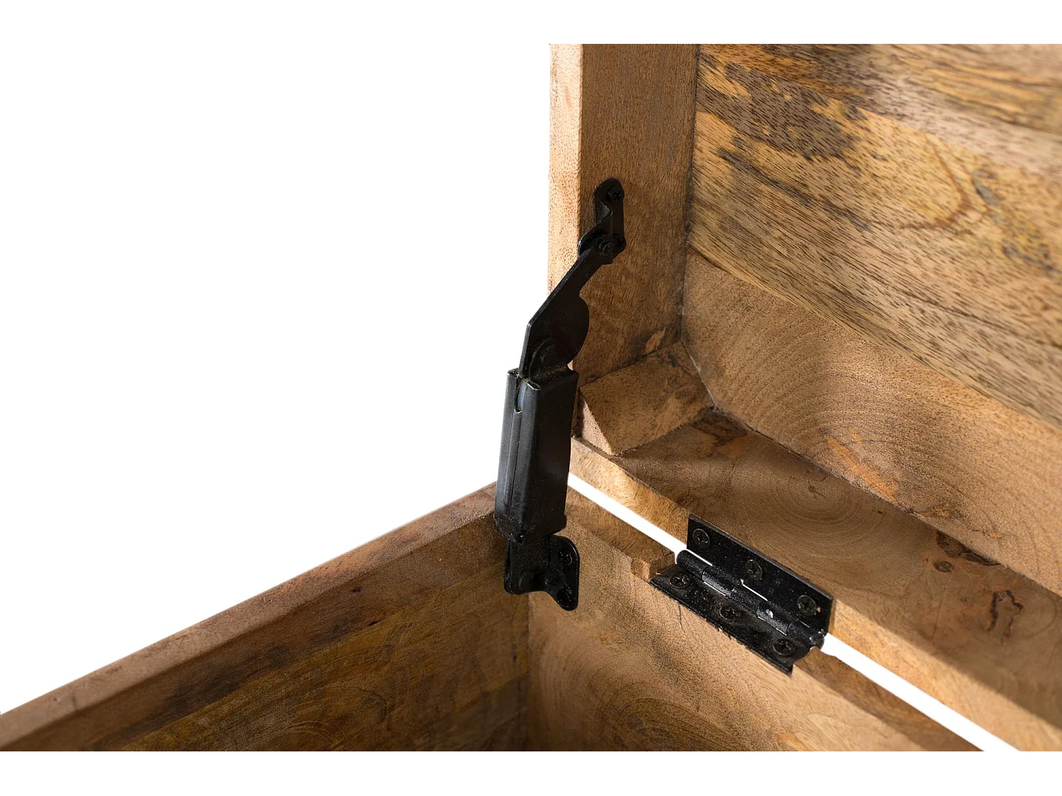 Cassapanca in legno di mango dipinta a mano multicolore