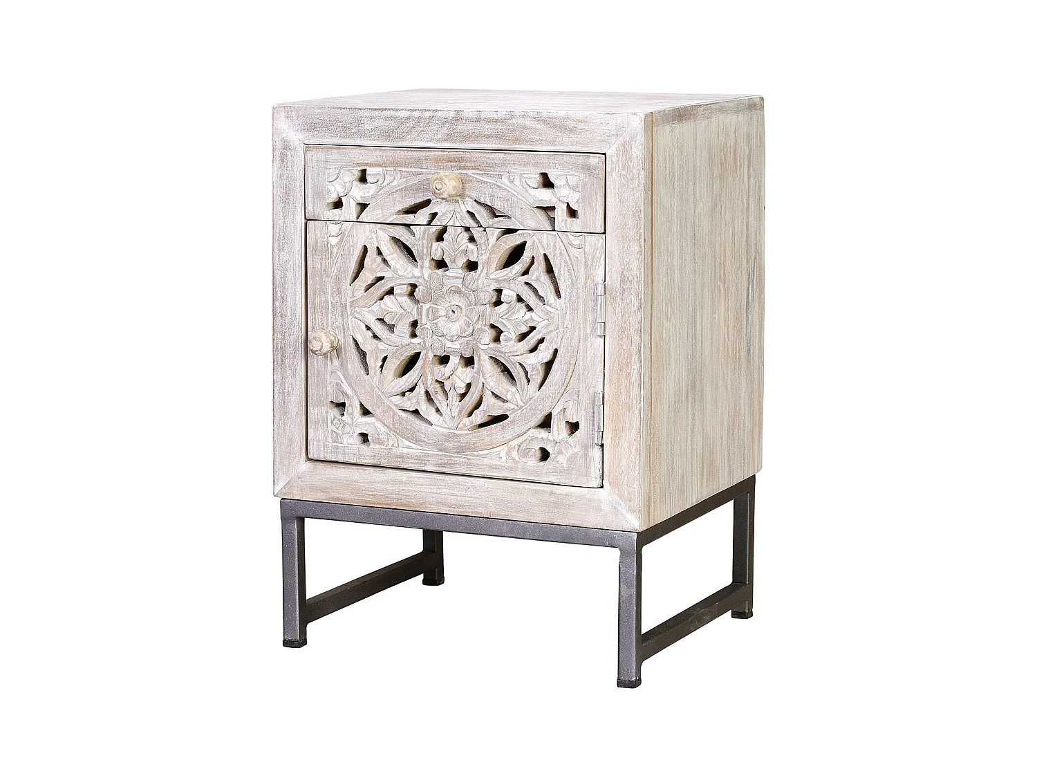 Mesa de madeira de manga Blanco.Giner y Colomer.56x35x40