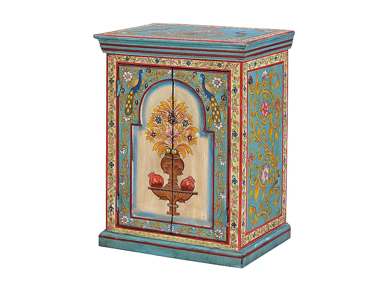 Chevettafel in veelkleurig manguierhout