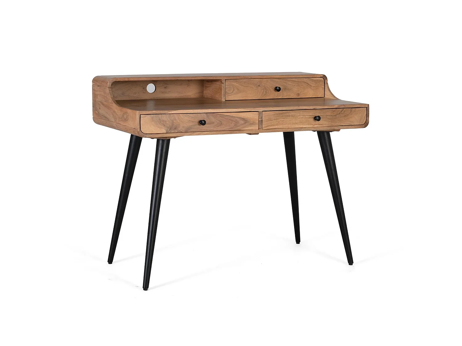 Schreibtisch aus Akazienholz, 115 cm, moderner Landhausstil - 90 x 115 x 60