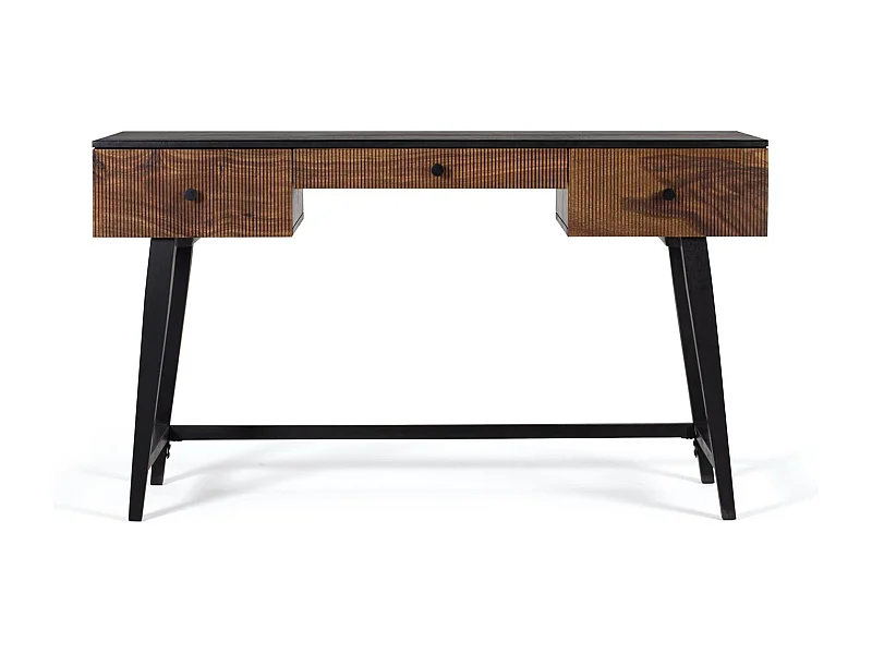 Bureau en bois palissandre et manguier plus métal