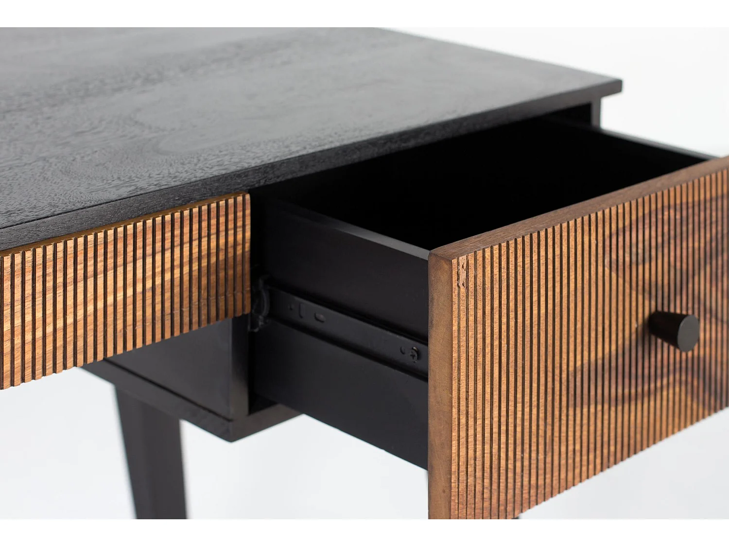 Bureau en bois palissandre et manguier plus métal