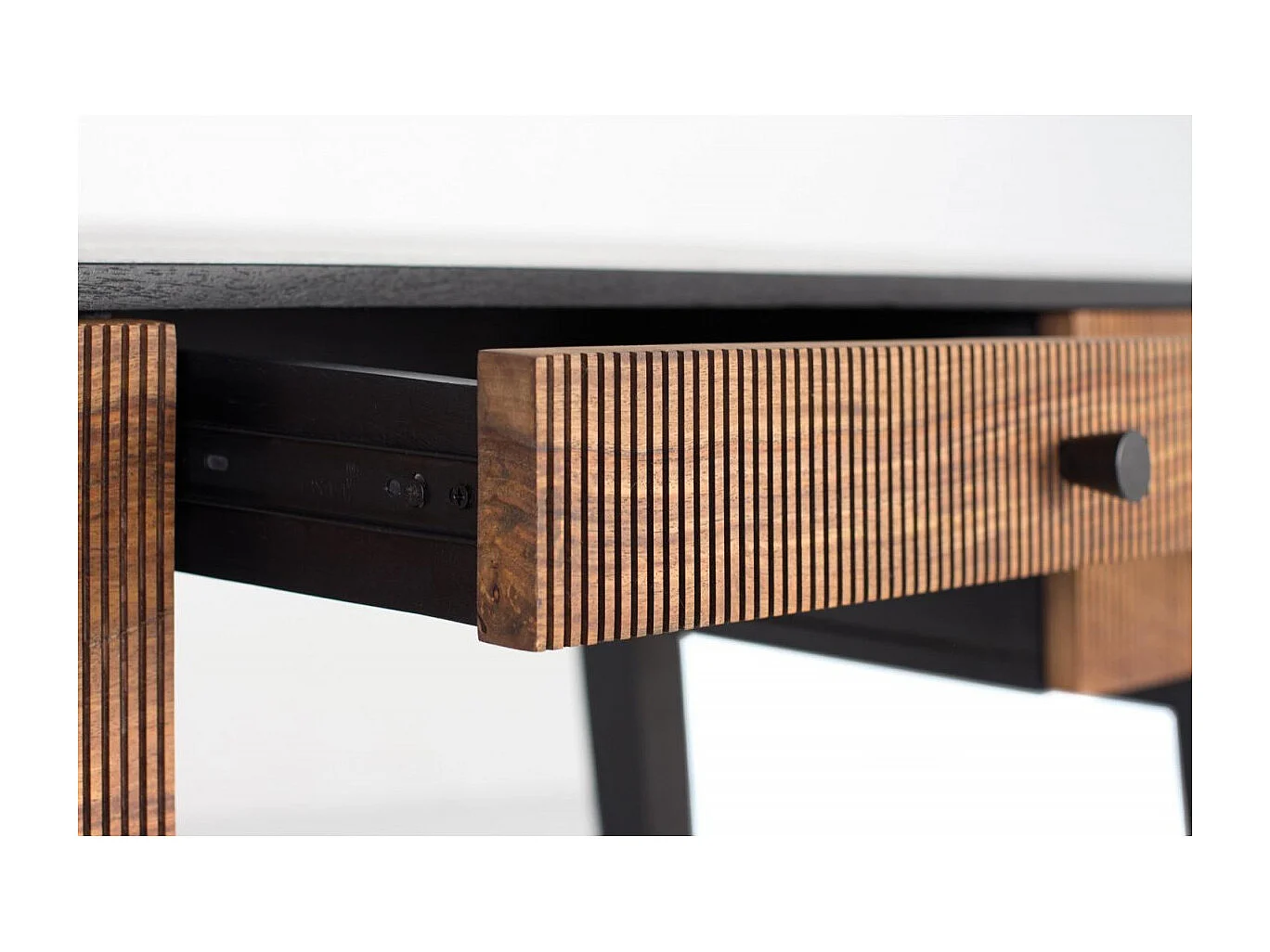 Bureau en bois palissandre et manguier plus métal