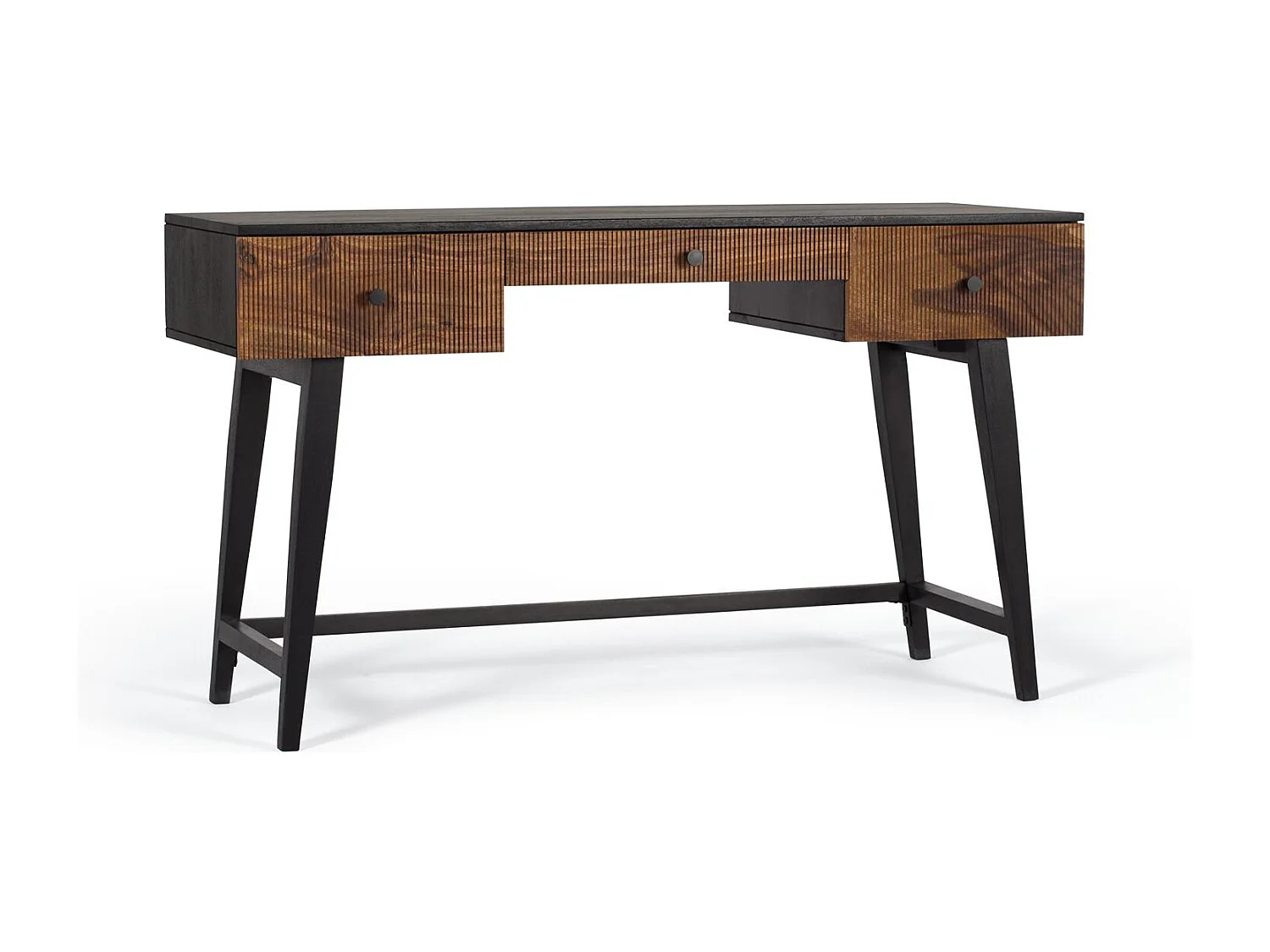 Bureau en bois palissandre et manguier plus métal