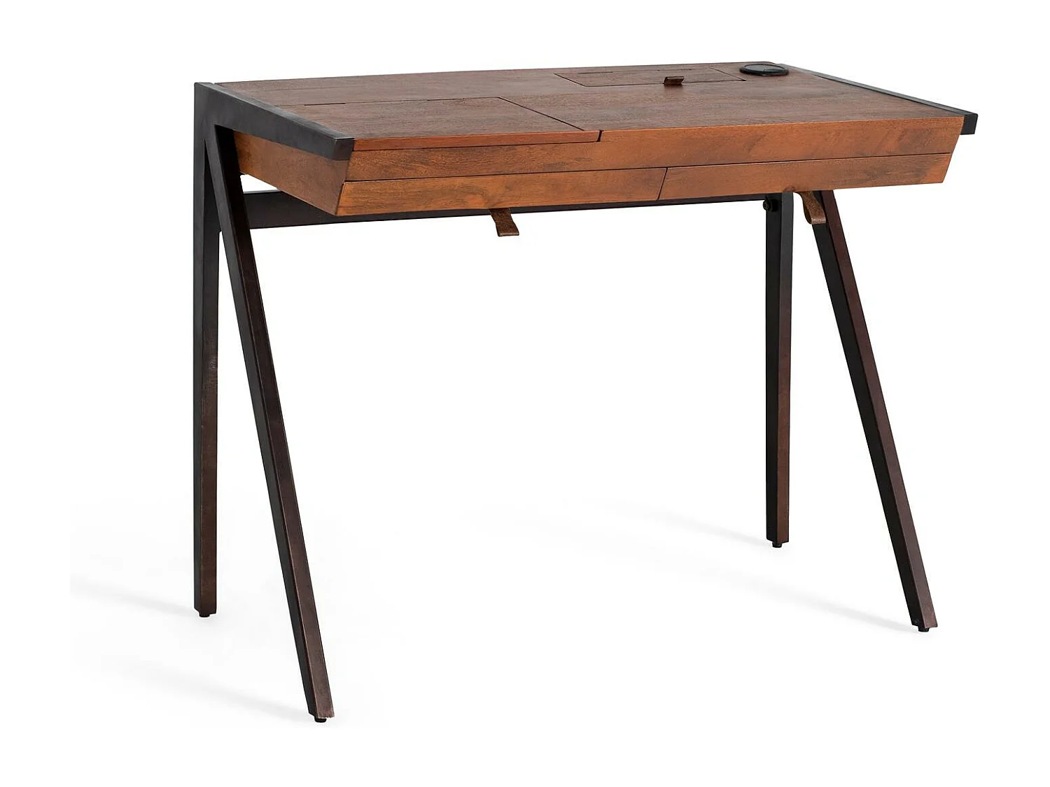 Bureau en bois manguier et métal