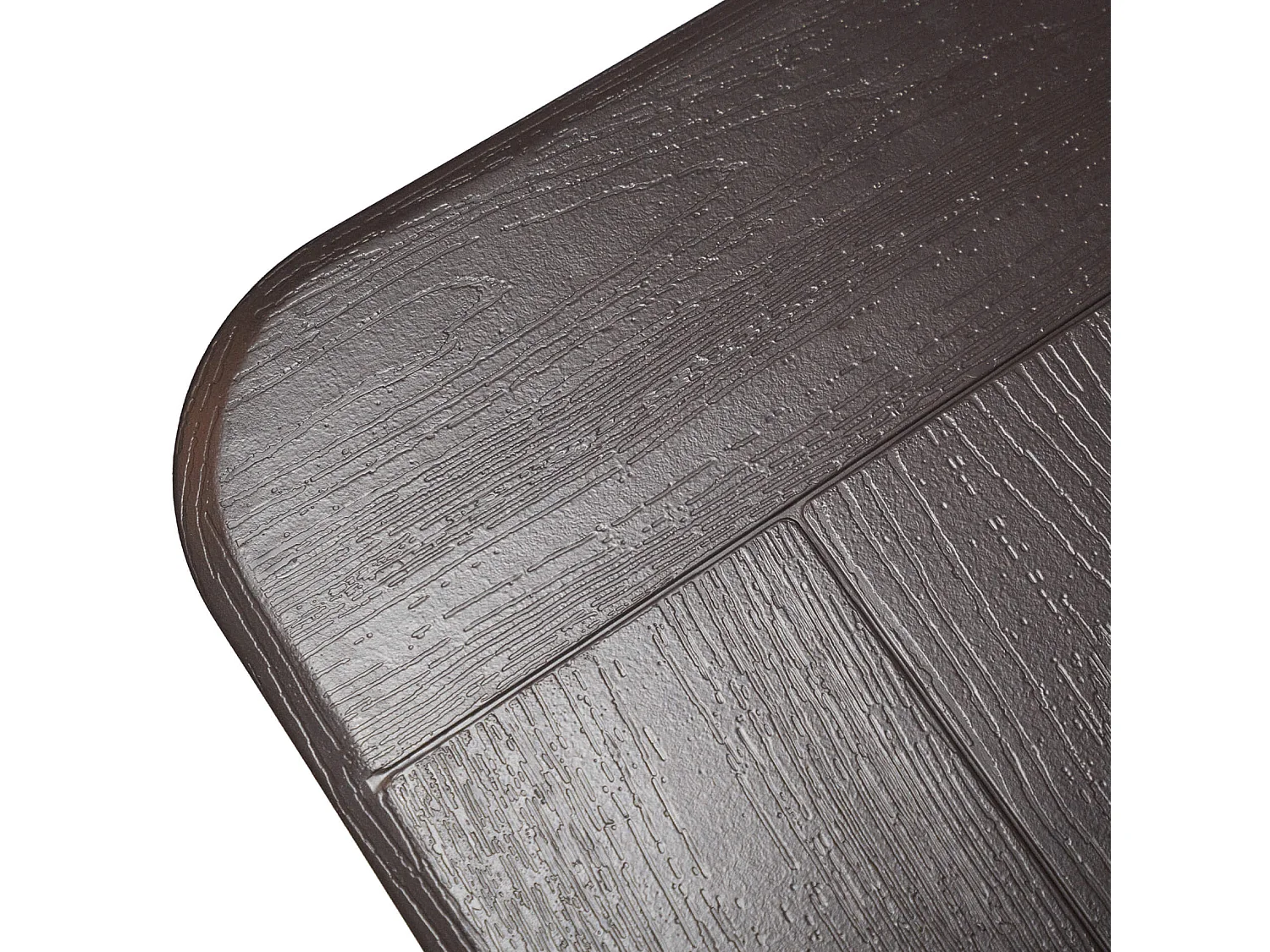 Table d'Extérieur Betel 74x180x75 Plastique Acier Gris Foncé Noir Moderne