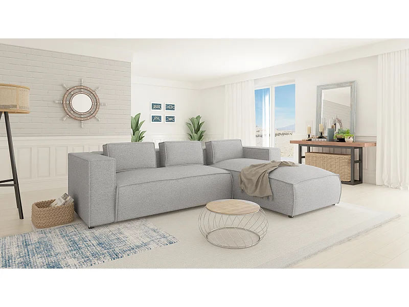 Modernes Ecksofa mit Ottomane Olivia