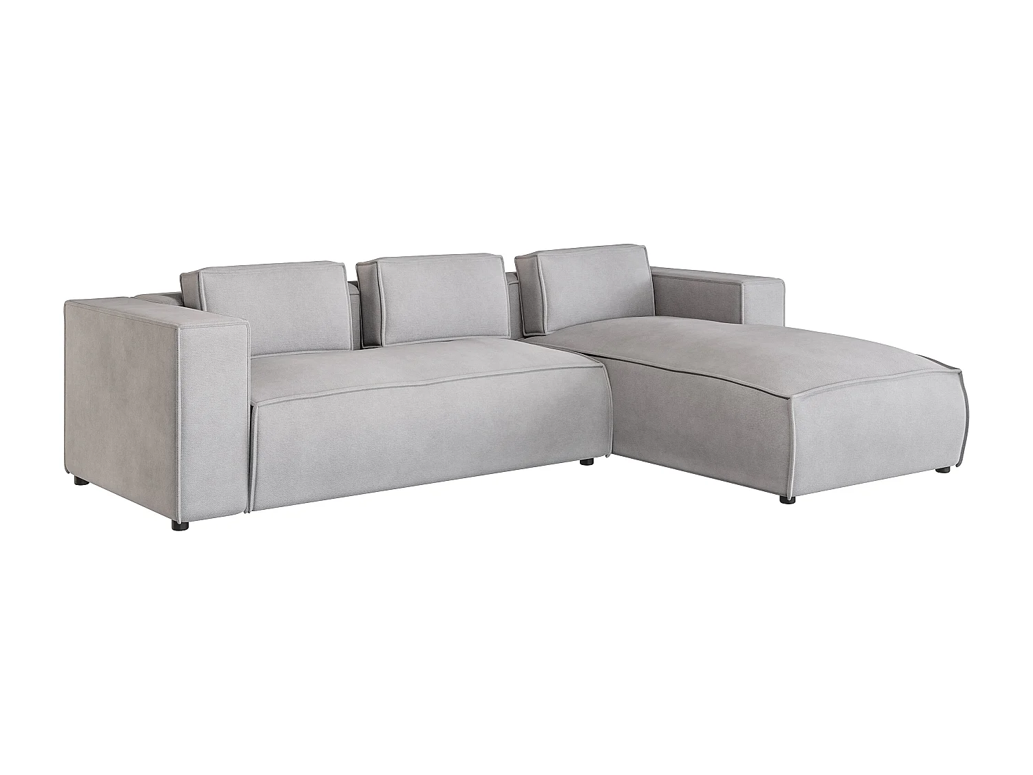 Modernes Ecksofa mit Ottomane Olivia