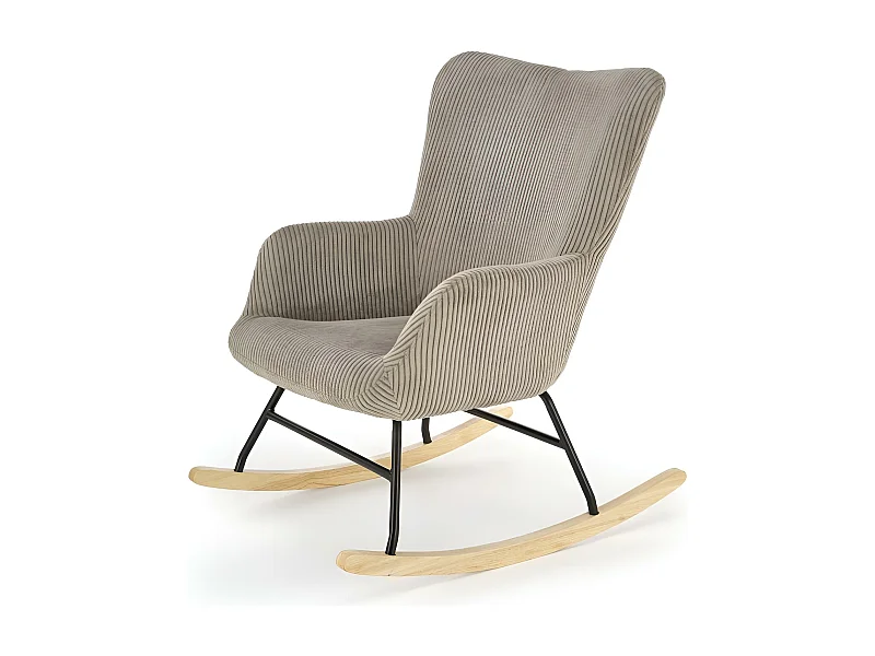 Schaukelsessel Belmiro/Stoff/Grau