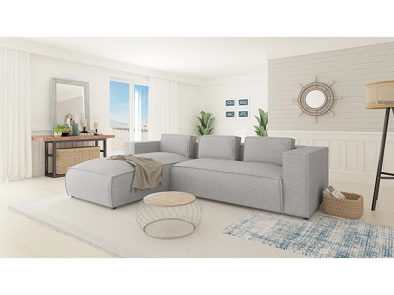 Modernes Ecksofa mit Ottomane Olivia