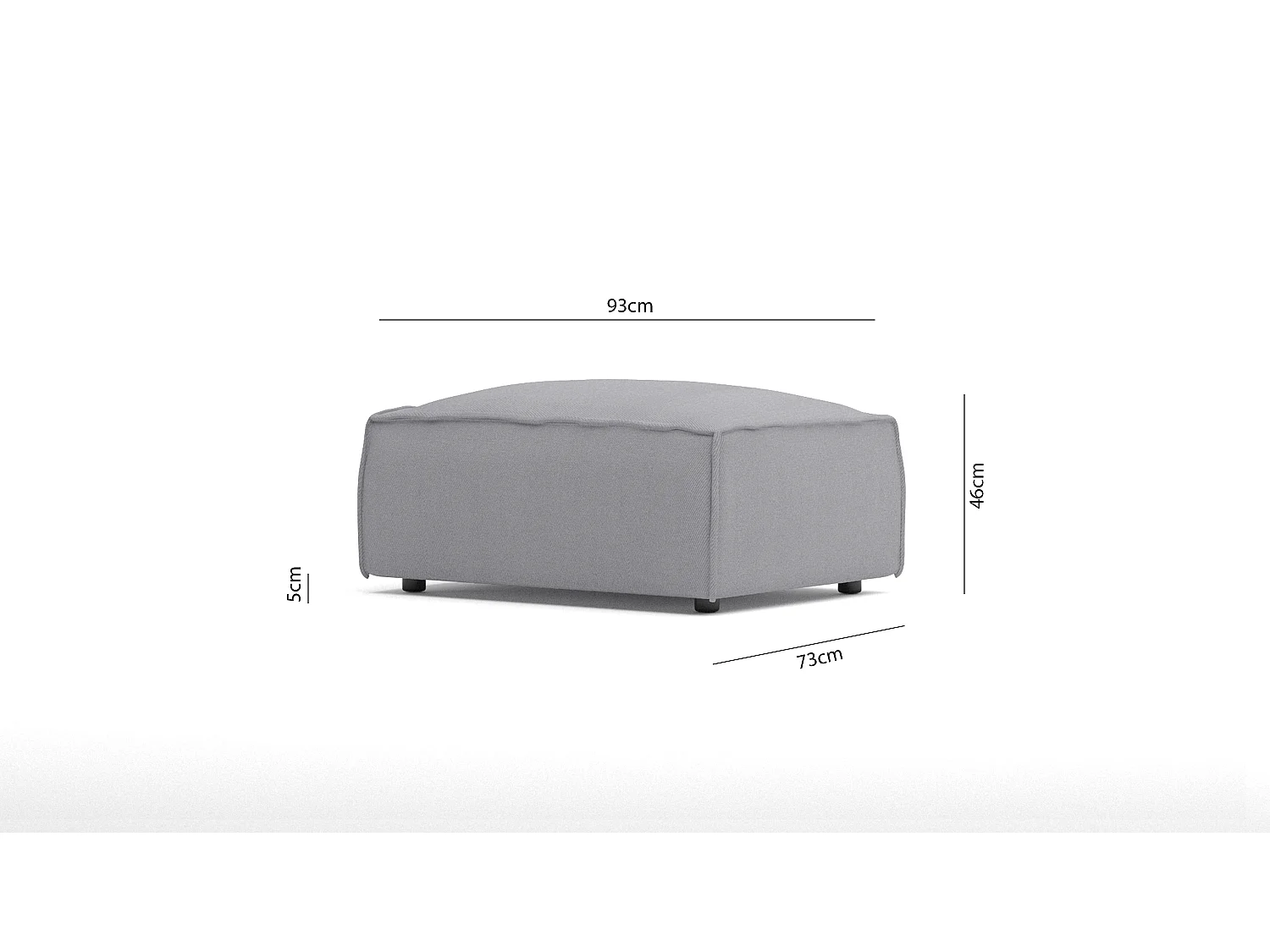 Modernes Fußhocker Olivia