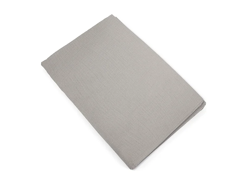 Housse de couette 260x240 cm mousseline de coton MILOS beige ficelle