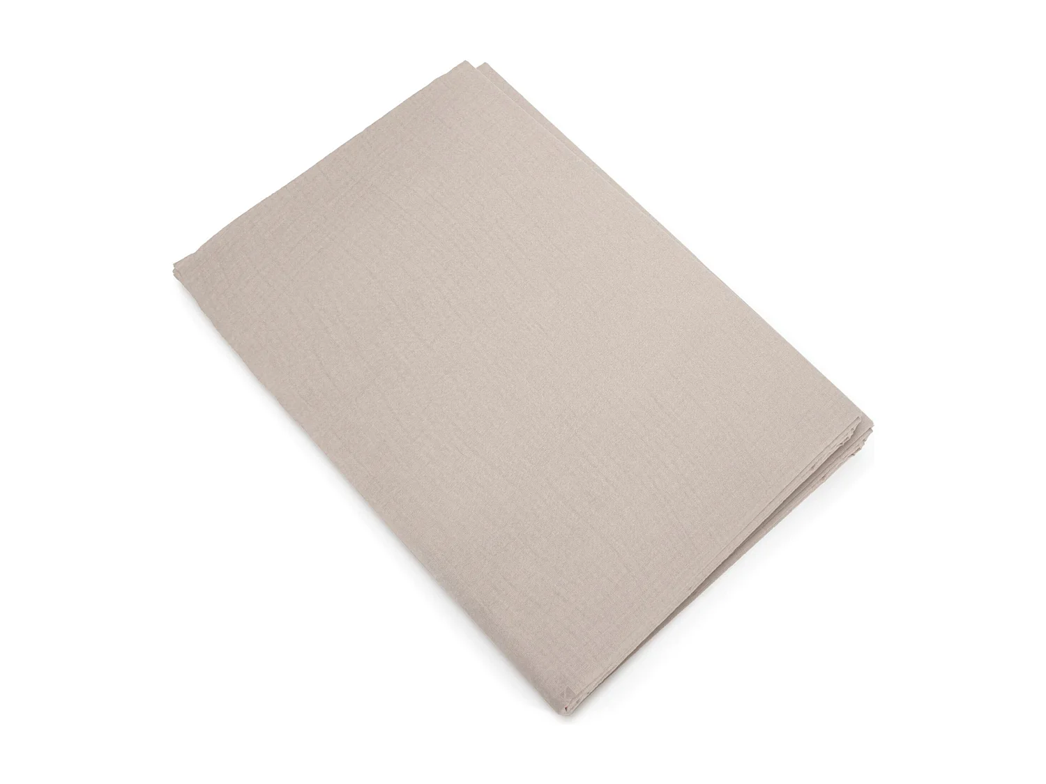 Housse de couette 240x220 cm mousseline de coton MILOS beige naturel