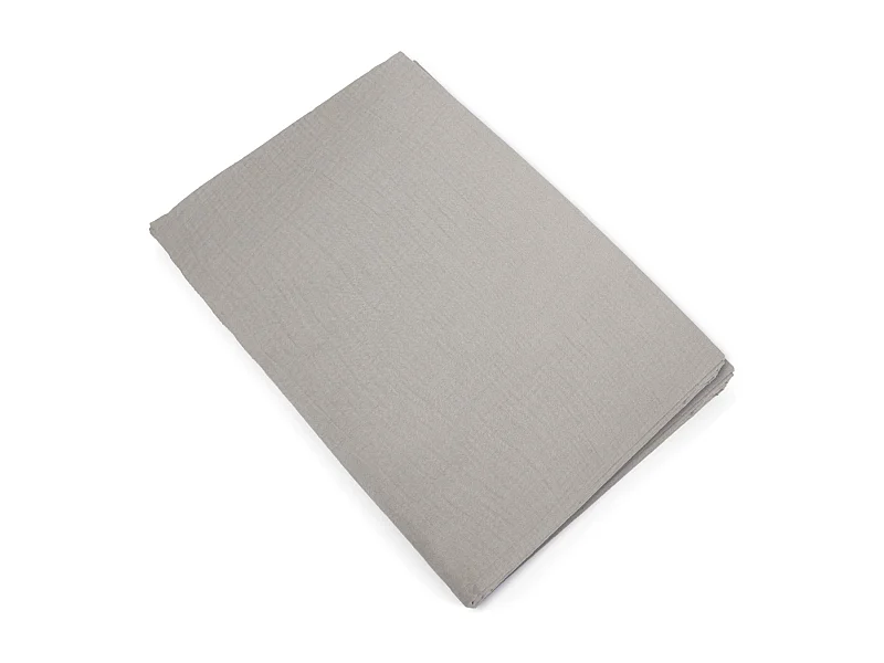 Housse de couette 240x220 cm mousseline de coton MILOS beige ficelle