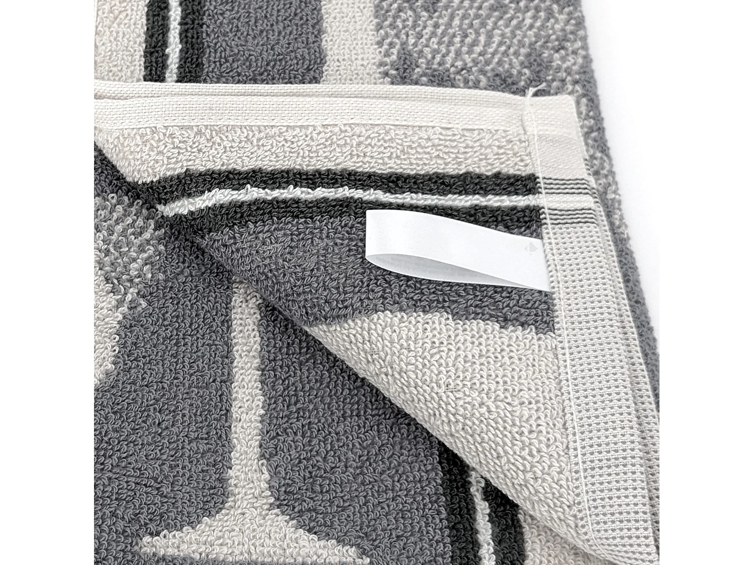 Lot de 2 torchons de cuisine pur coton 50x50 cm VITIS motif viticole gris