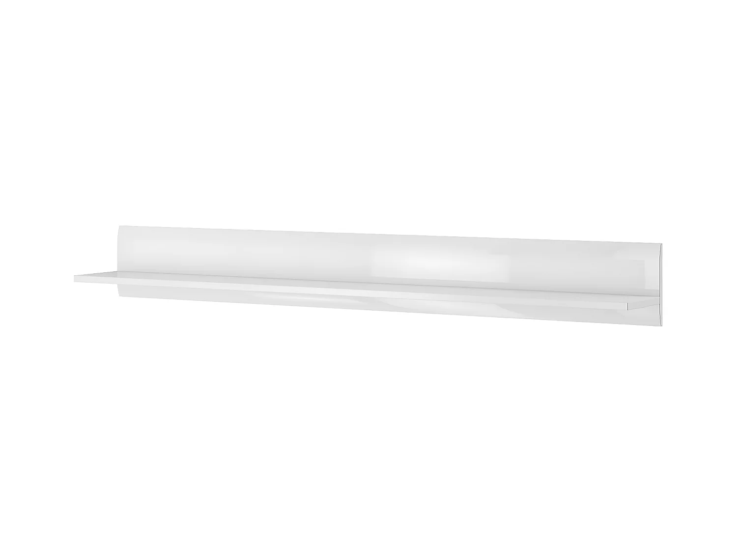 Étagère longue "TULSA WM" - 22 x 180 x 22 cm - Blanc brillant