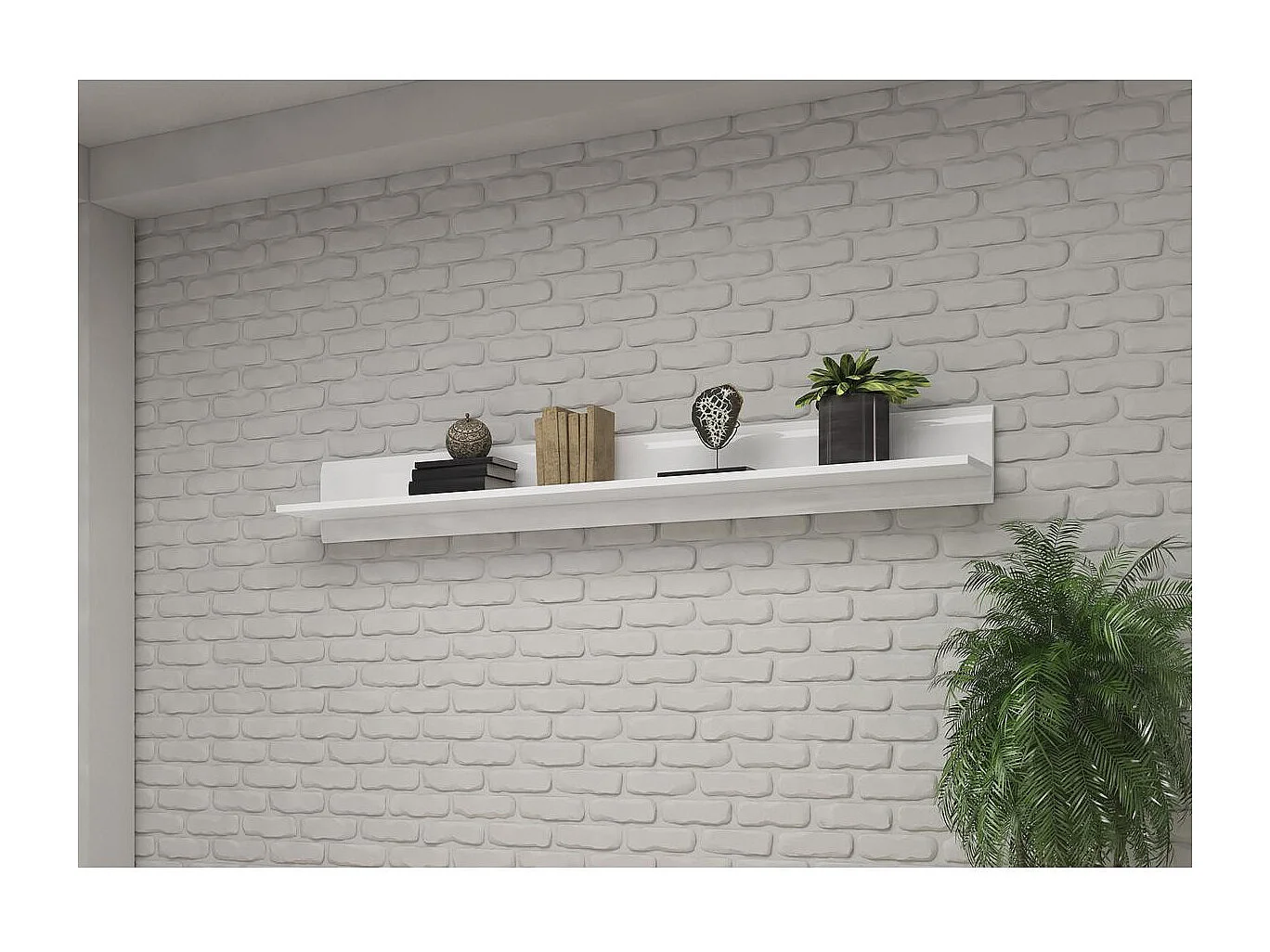 Półka TULSA 180 biała połysk