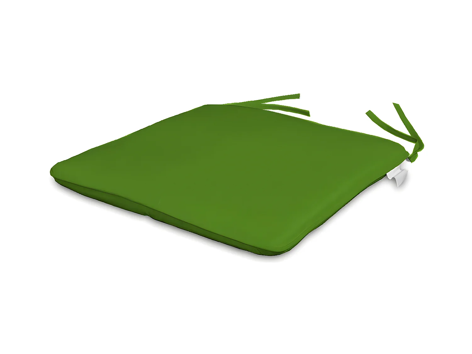 Set van 2 afneembare polyester zitkussens, 28 x 28 cm, anijsgroene kleur
