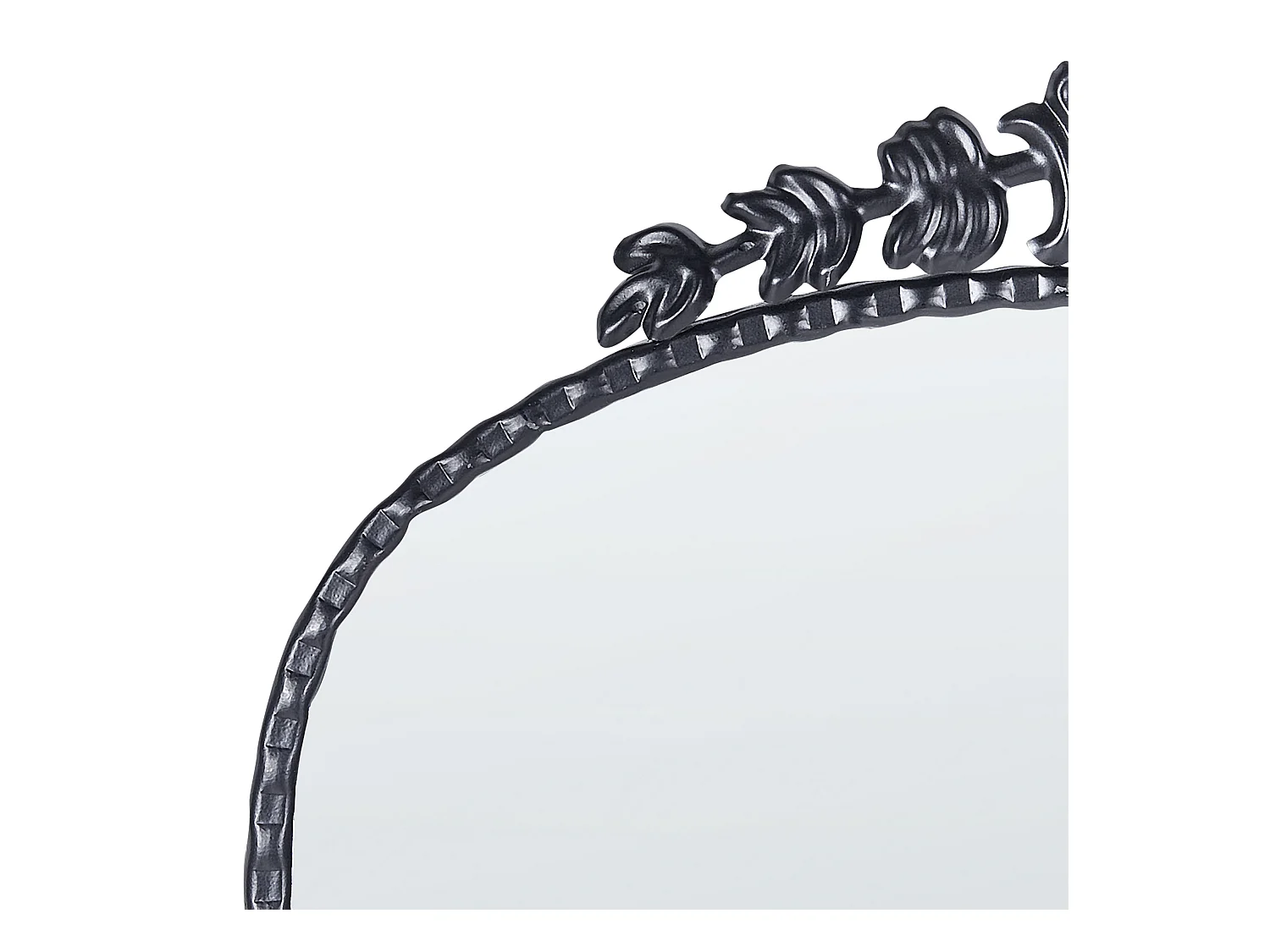 Wandspiegel LIVRY 51 cm 114 cm Metaal Zwart