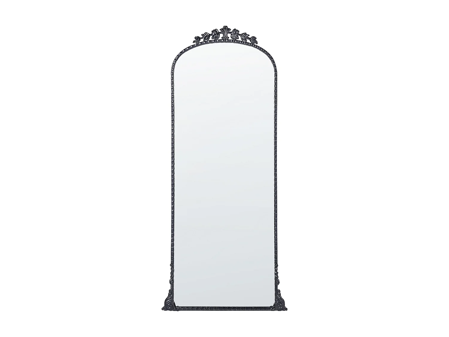 Wandspiegel LIVRY 51 cm 114 cm Metaal Zwart