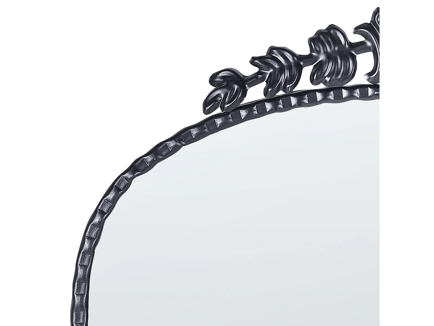 Wandspiegel LIVRY 51 cm 114 cm Metaal Zwart