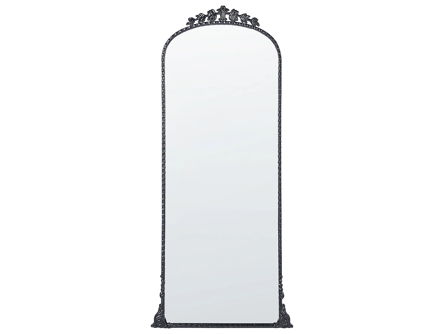 Wandspiegel LIVRY 51 cm 114 cm Metaal Zwart