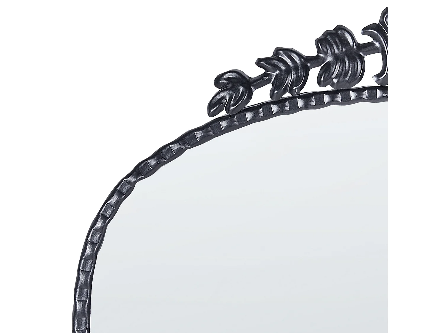 Wandspiegel LIVRY 51 cm 114 cm Metaal Zwart