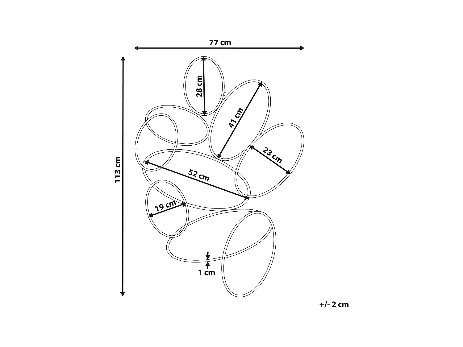Wandspiegel DECIZE 113 cm 77 cm Metaal Goud