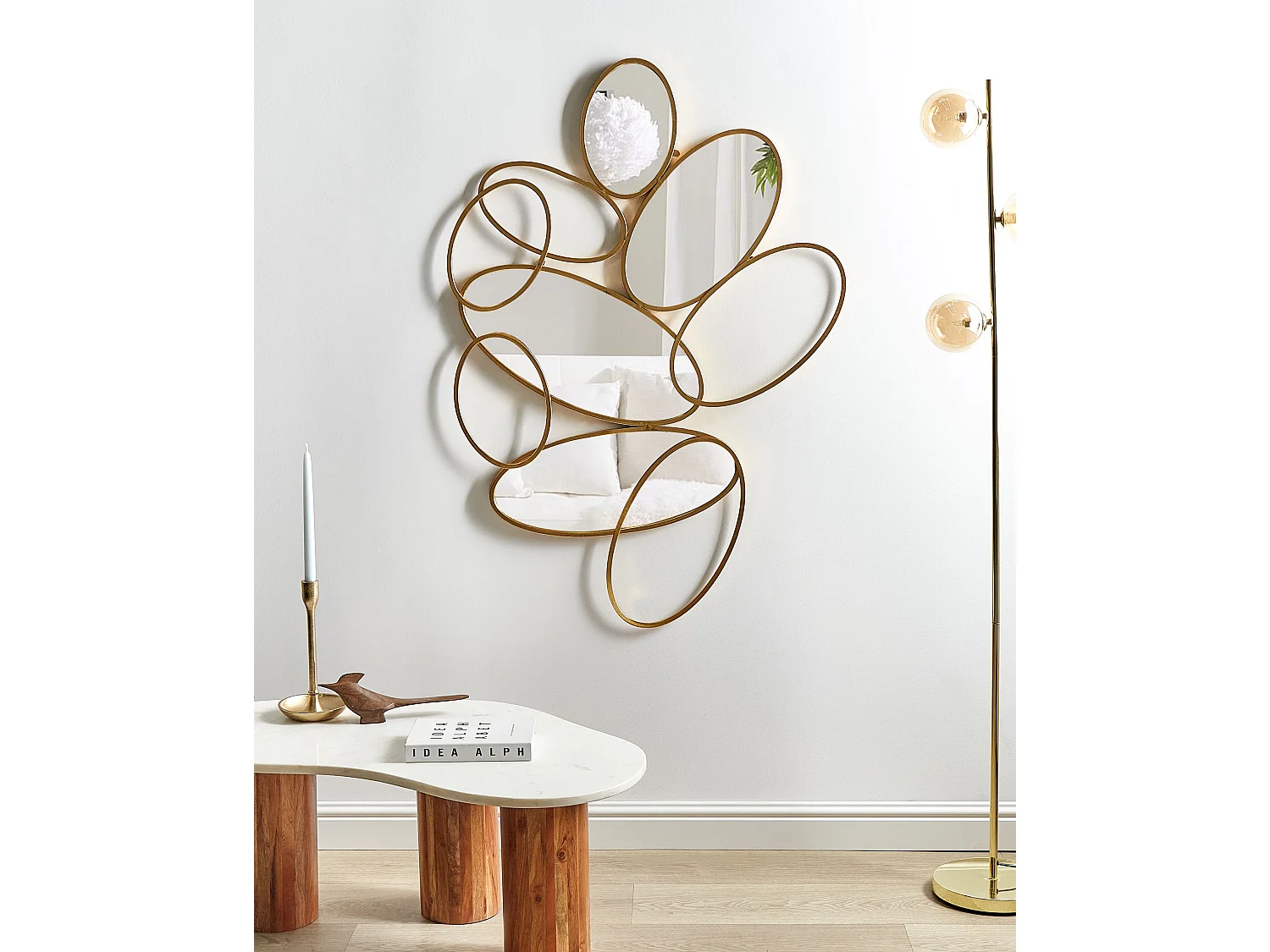 Miroir DECIZE 113 cm 77 cm Métal Doré