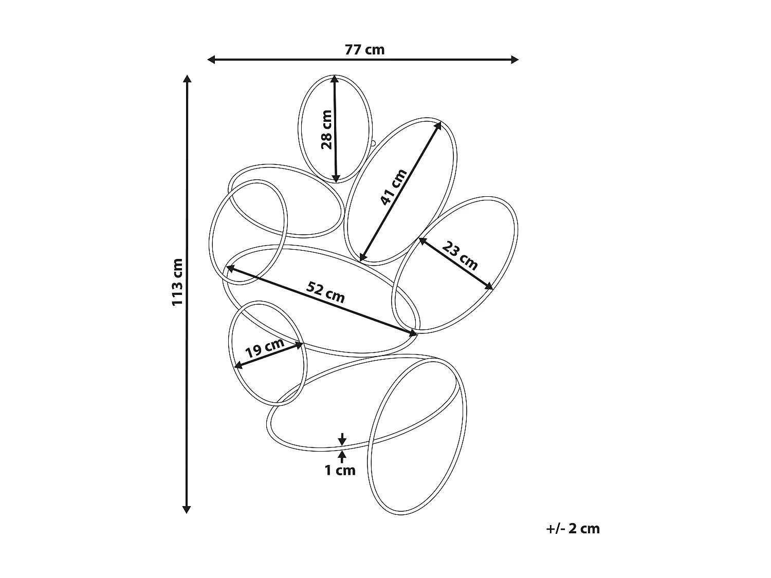 Miroir DECIZE 113 cm 77 cm Métal Doré