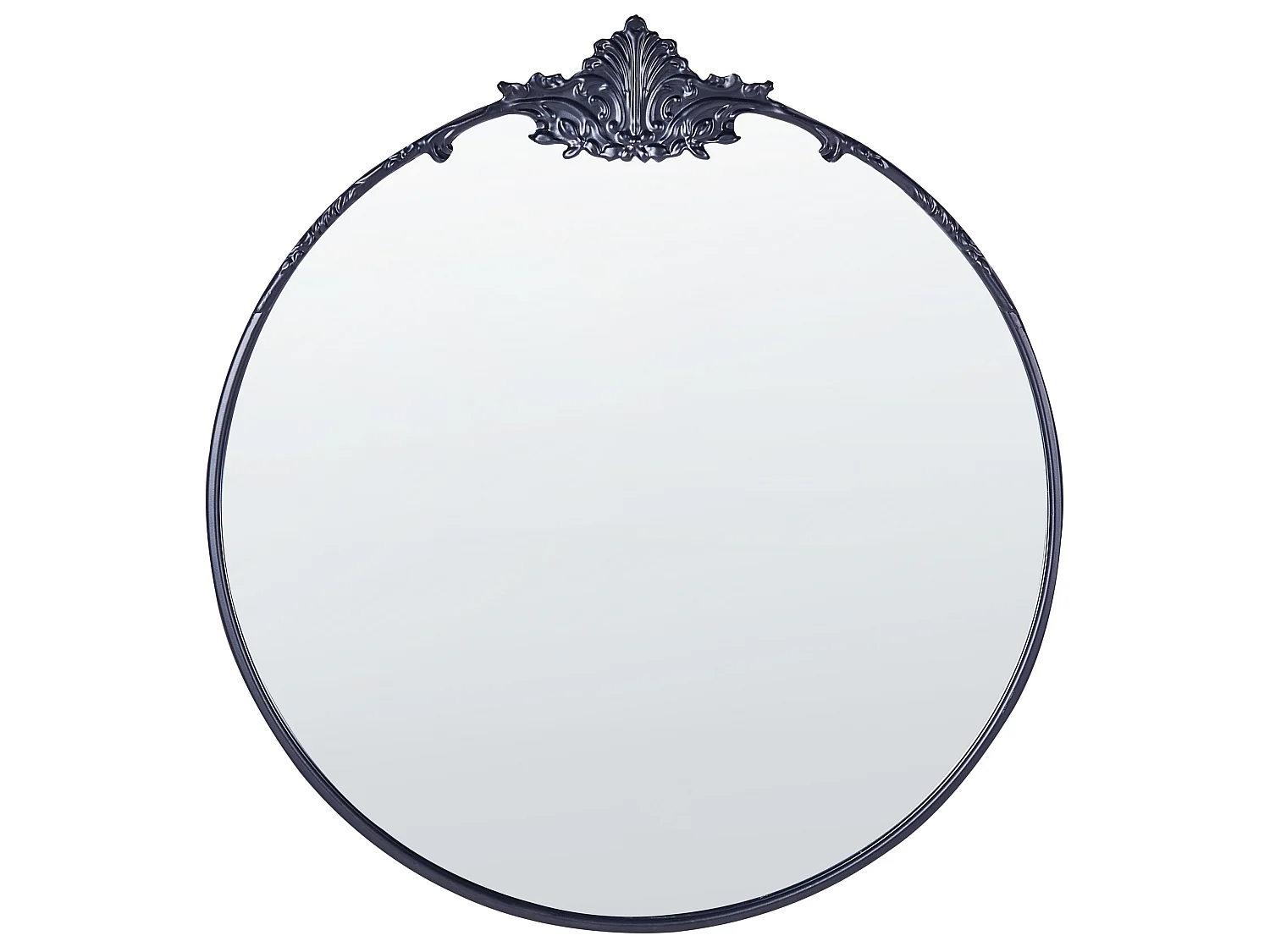 Wall Mirror SOMMANT 67 cm 76 cm Metal Black