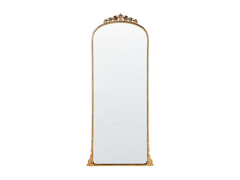 Dekorativer Wandspiegel Glamour Stil zum Aufhängen 51 x 114 cm Gold Livry